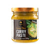 Jar of Green Thai Curry Paste with Siam brand on a white background