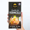 Siam vermicelli noodles kit packaging held by a hand on a white background